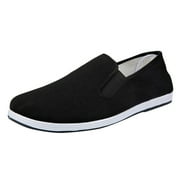 gvdentm Leather Sneakers Men Reeds Leisure Solid Breathable Sports Color Lazy Slip-On Shoes Men Outdoor Shoes Men's